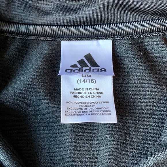 Adidas Full Zip Track Jacket Sz. Large 14/16 - Picture 3 of 3